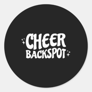 Cheerleading Girl Cheer Ck Spot _1 Classic Round Sticker