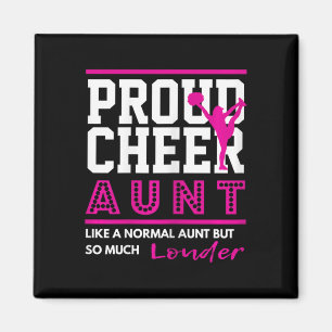 Cheerleading Graphic - Proud Cheer Aunt  Magnet