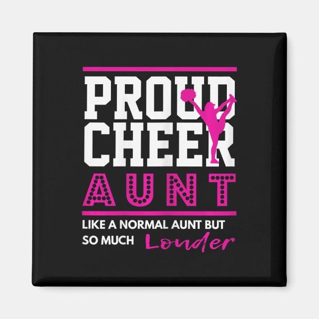 Cheerleading Graphic - Proud Cheer Aunt  Magnet (Front)