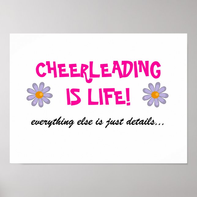 cheerleading is life poster (Front)