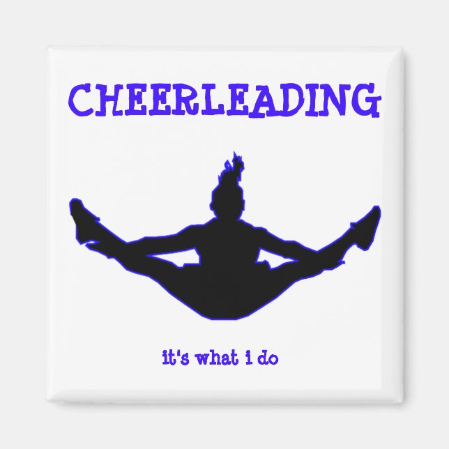 Cheerleading: it's what i do toe-touch key chain magnet (Front)
