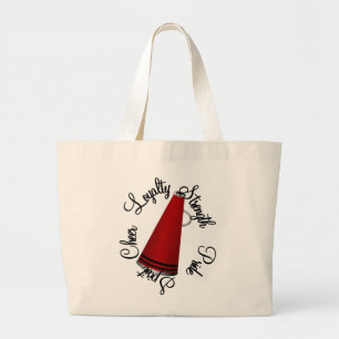Cheerleading Large Tote Bag