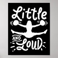 Cheerleading Little And Loud Cheerleader Gift Team