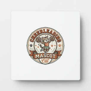 Cheerleading Mascot Cat Cheerleading Mascot Cat Vi Plaque
