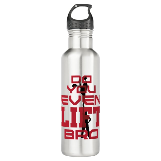 Cheerleading Men Funny Do You Even Lift Bro 710 Ml Water Bottle (Front)