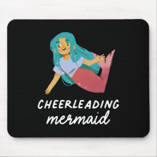 Cheerleading Mermaid Girl Funny Sports Birthday Pa Mouse Pad