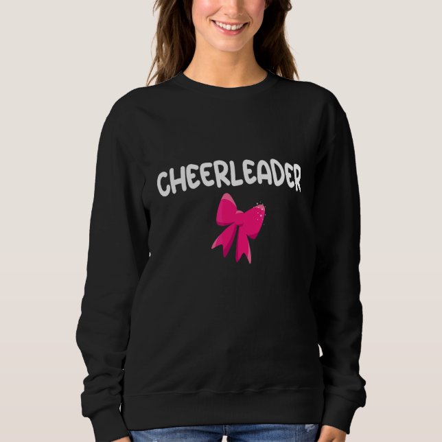 Cheerleading Mesh Cheerleader Girls Acrobatics Sweatshirt (Front)
