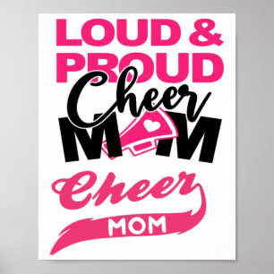 Cheerleading Mum Cheer Mother Mama Parents Gift Poster