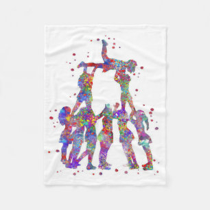 Cheerleading Owner Gift   Cute Birthday Fleece Blanket