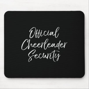 Cheerleading Parents Gift Idea Official Cheerleade Mouse Pad