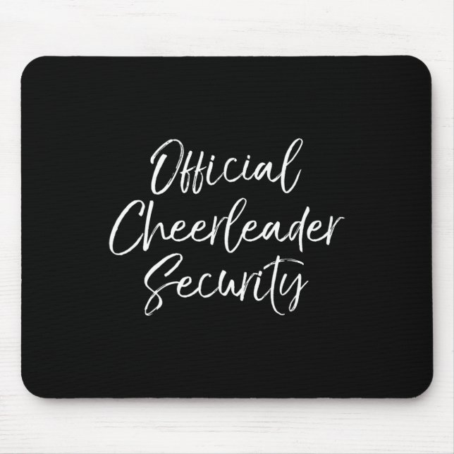 Cheerleading Parents Gift Idea Official Cheerleade Mouse Pad (Front)