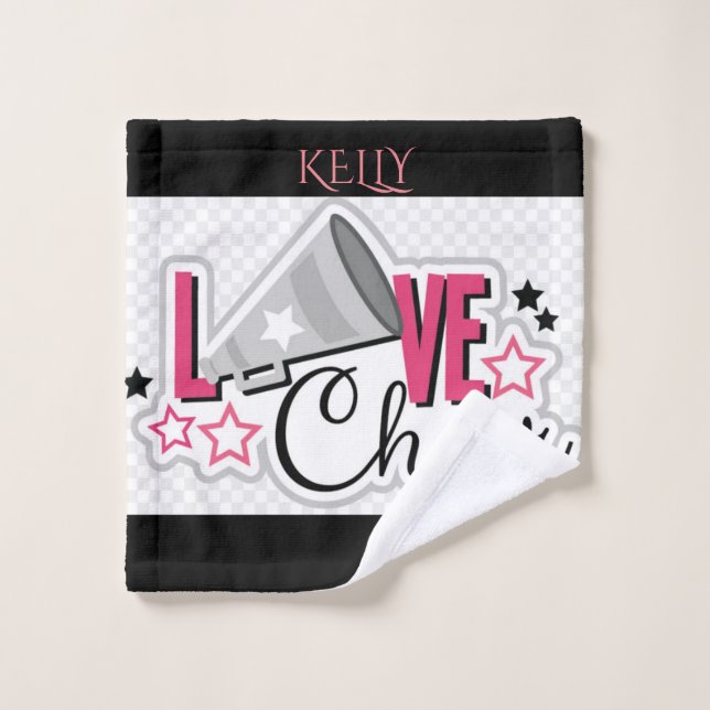 Cheerleading personalised wash cloth. cloth (Wash Cloth)