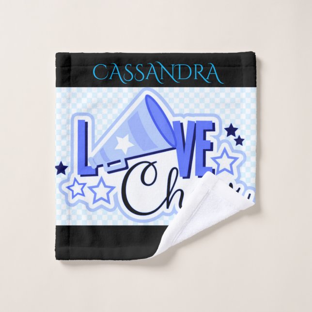 Cheerleading personalised wash cloth. cloth (Wash Cloth)