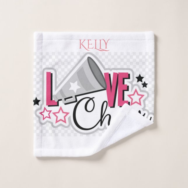 Cheerleading personalized wash cloth. wash cloth (Wash Cloth)