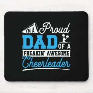 Cheerleading Proud Dad Of A Freakin' Awesome Cheer Mouse Pad