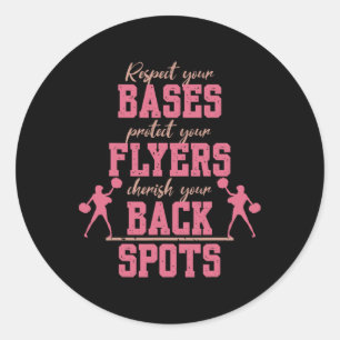 Cheerleading Quotes Cheerleader Girls Women Cheer Classic Round Sticker