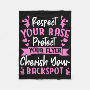 Cheerleading Respect Your Se Protect Your Flyer Ch Fleece Blanket