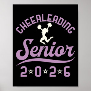 Cheerleading Senior Cl Of 2026 Cheer Graduation Poster