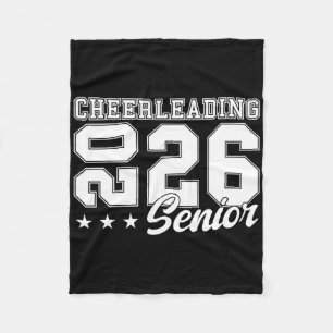 Cheerleading Senior Night Cheer Senior 2026 Gradua Fleece Blanket
