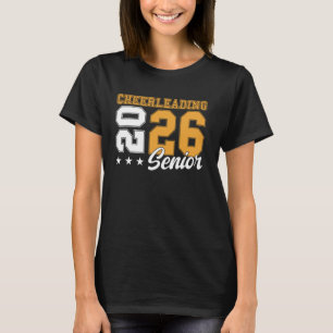 Cheerleading Senior Night Cheer Senior 2026 Gradua T-Shirt