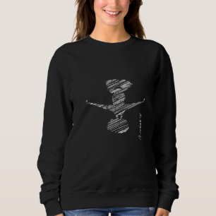 Cheerleading silhouette cheer  48 sweatshirt