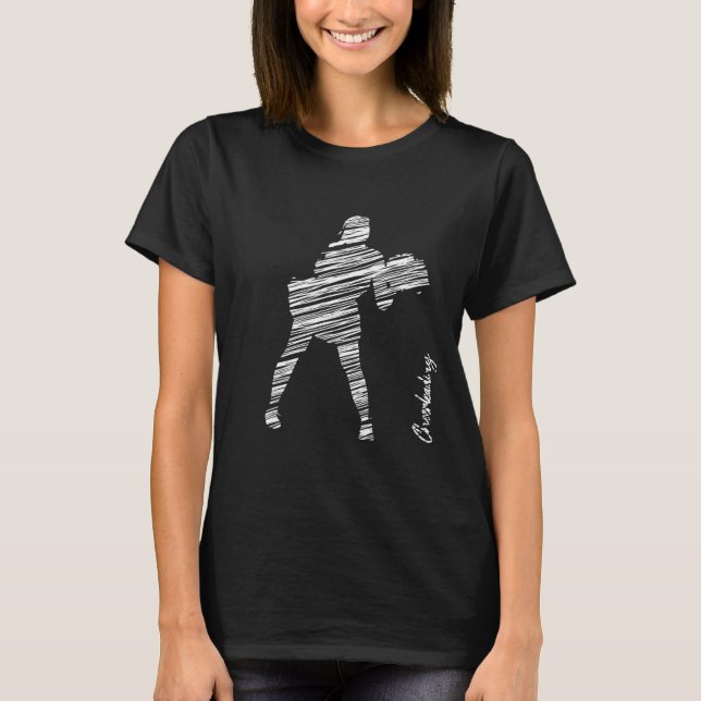 Cheerleading silhouette cheer 5 T-Shirt (Front)