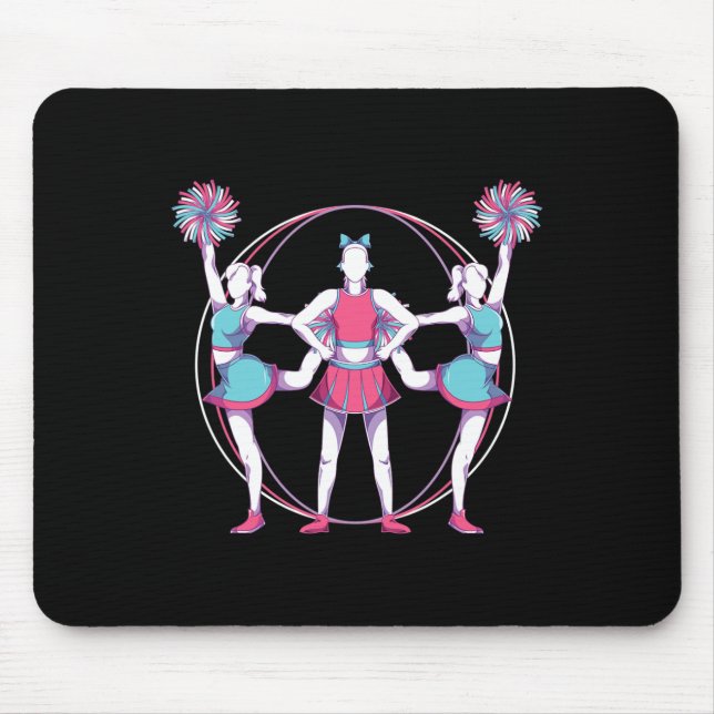 Cheerleading Squad Cheer Practice Cheering Cheerle Mouse Pad (Front)