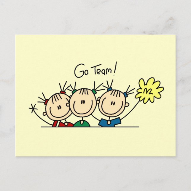 Cheerleading Squad T-shirts and Gifts Postcard (Front)