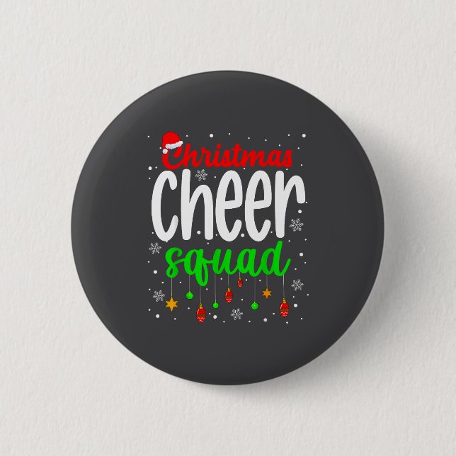 Cheerleading Srts Lover Christmas Cheer Squad  6 Cm Round Badge (Front)