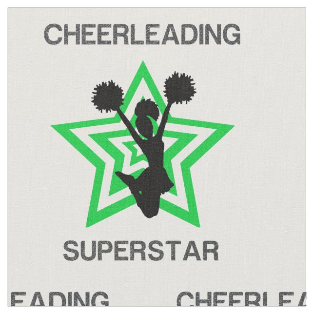 Cheerleading Superstar Fabric (Close Up)