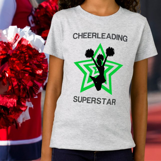 Cheerleading Superstar Girls T-Shirt (Cheer Superstar Tee)
