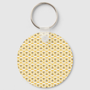 Cheerleading Trophy Blue Star Tournament Team Key Ring