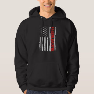 Cheerleading USA American Flag Cheerleader Hoodie