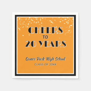 Cheers! 20 Year Class Reunion Napkin