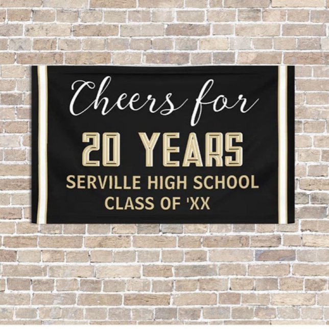 CHEERS 20 Years! CUSTOM Class Reunion banner (Creator Uploaded)