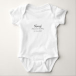 Cheers 21st birthday add name date simple minimal  baby bodysuit<br><div class="desc">Design</div>