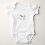 Cheers 21st birthday add name date simple minimal  baby bodysuit<br><div class="desc">Design</div>