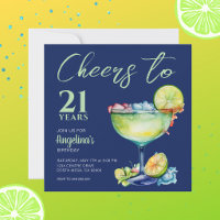 Cheers 21st Birthday Margarita 