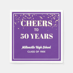 Cheers! 50 Year Class Reunion Napkin