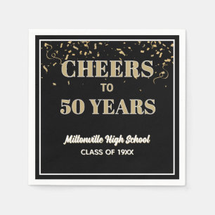 Cheers! 50 Year Class Reunion Napkin