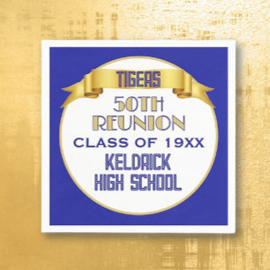 Cheers! 50th Class Reunion custom party Napkin