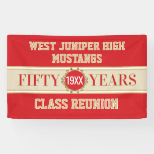 Cheers! 50th Reunion Celebration Banner