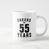 Cheers 55th Birthday mug gift for him or her