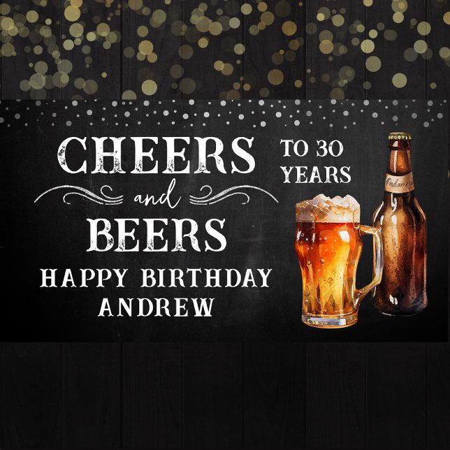Cheers and Beers Birthday Banner (Creator Uploaded)