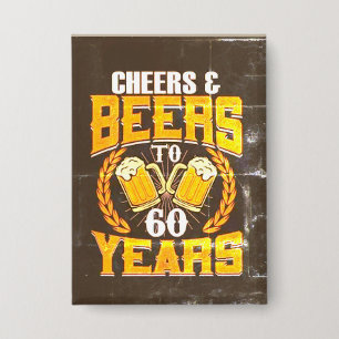 “Cheers and Beers” Fun Birthday Button