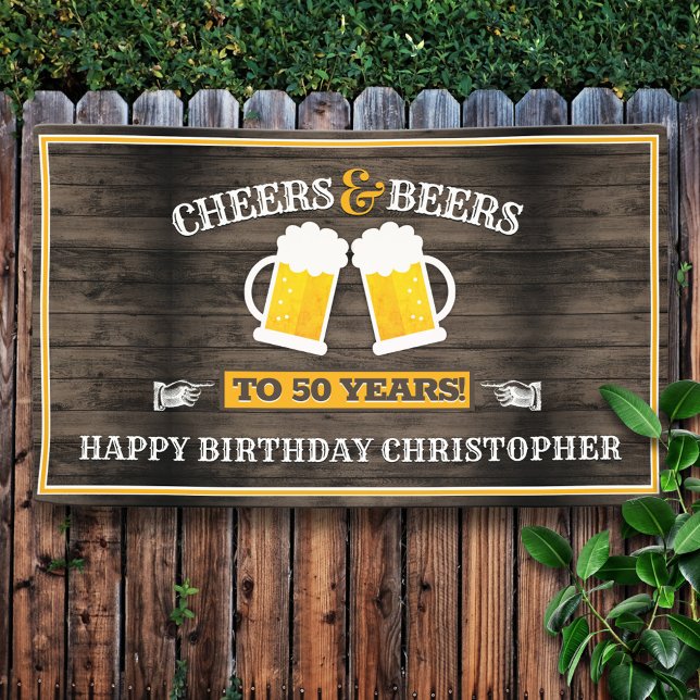Cheers and Beers Happy Birthday Banner (Creator Uploaded)