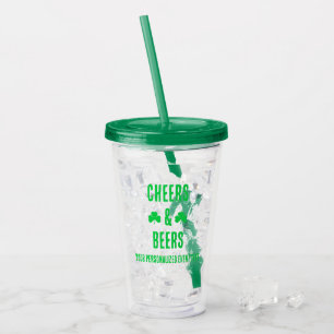 Cheers and Beers Party Event Acrylic Tumbler