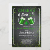 Cheers and Beers St. Patricks 70th Birthday Party Invitation (Front)