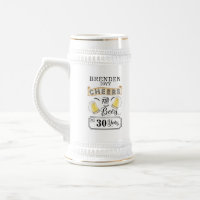 Cheers and Beers to 30 Years Birthday Beer Stein