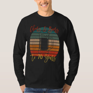Cheers And Beers To 70 Years Old Birthday Party 1 T-Shirt